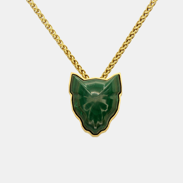 Collier panthère malachite - AKIN