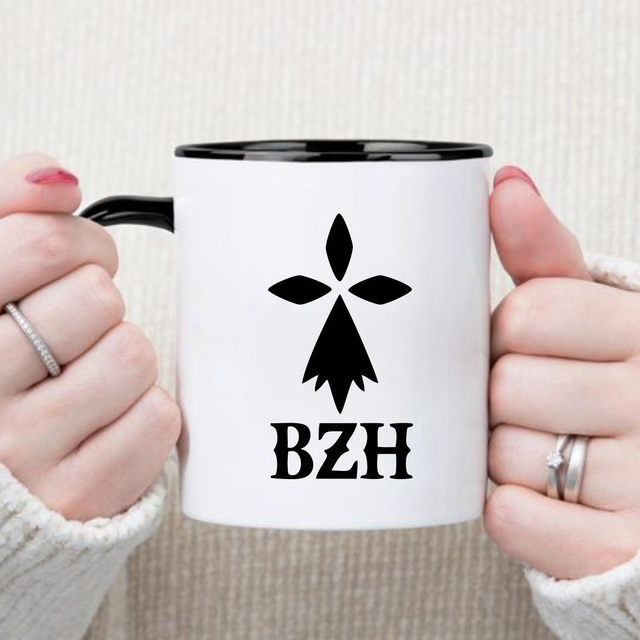 MUG BICOLOR BLANC/NOIR