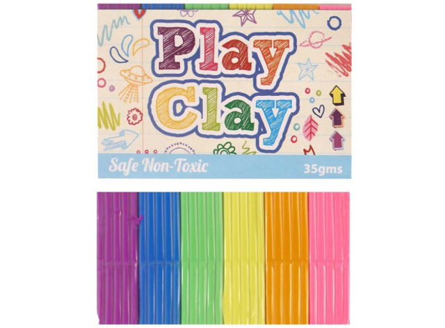 Rainbow Mini Modelling 6 Colour Play Clay - 35gm 0nly 99p a pack