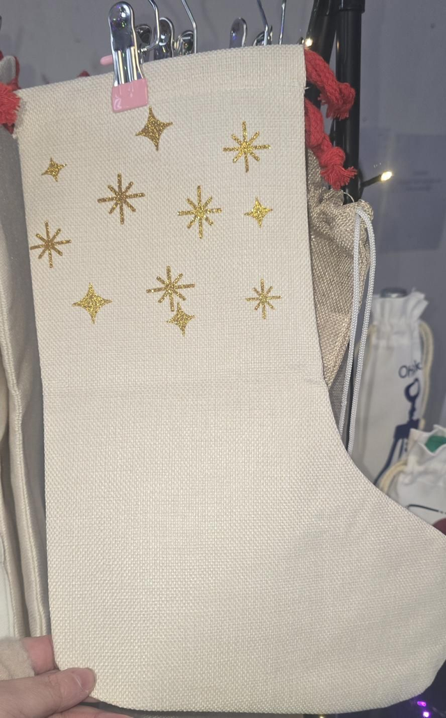 🌟 Gold Stars Stocking