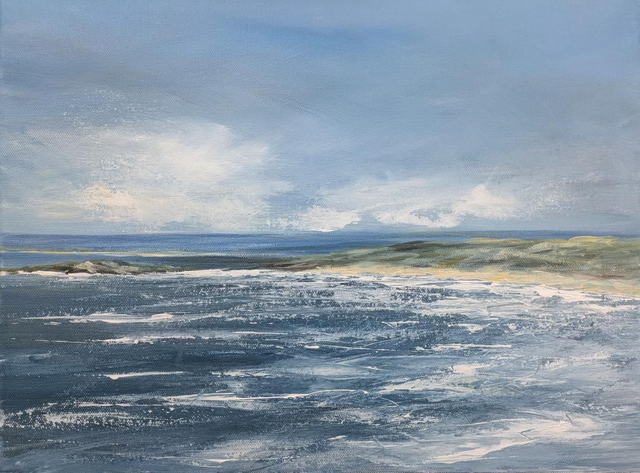 Storm brewing over Rhossili Bay 
