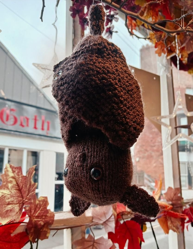 Hand Knitted Whitby Bat