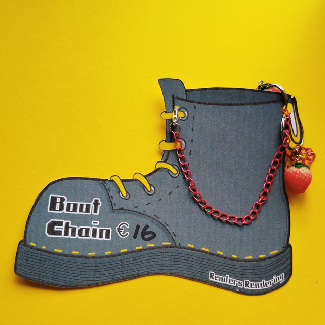 Strawberry Cottagecore - Boot Chain - Pair -[BCH-ALT-R-SB]