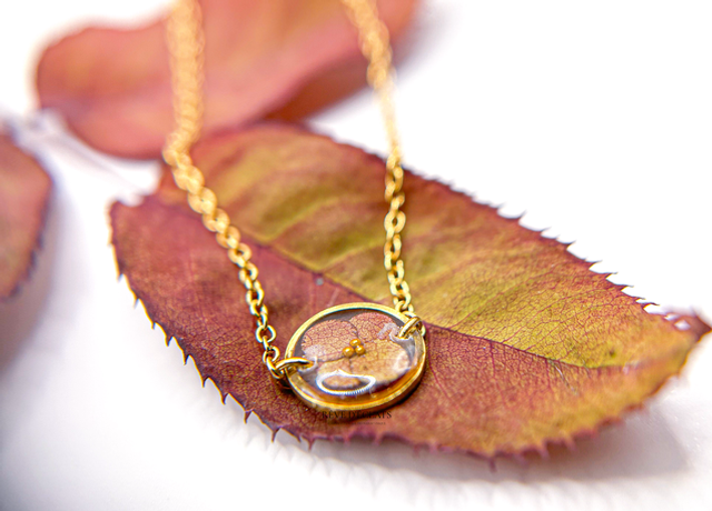 Bracelet - feuille de roses réversible 