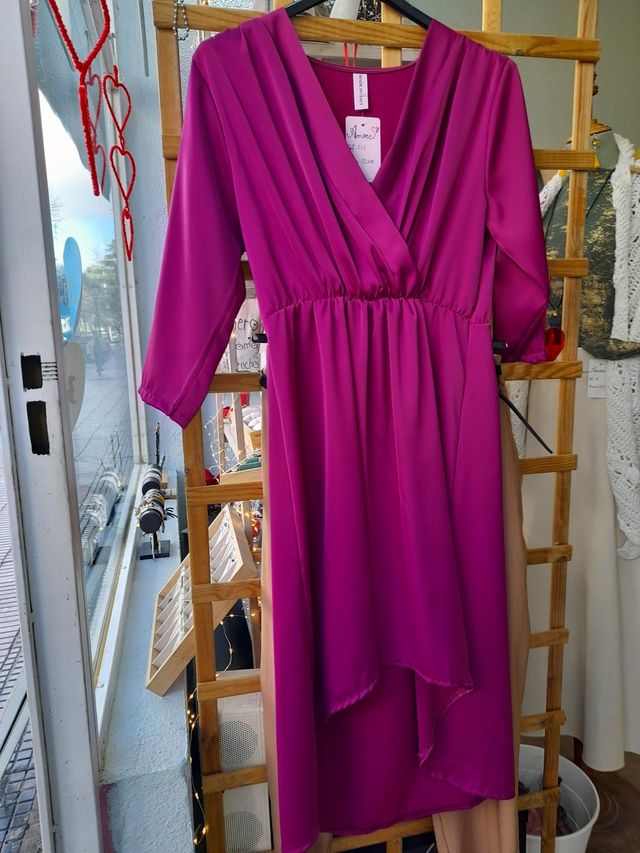 Vestido midi buganvilla