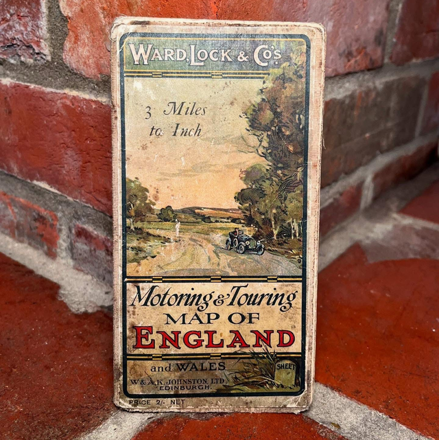 Early Ward, Lock & Co Motoring Map of England & Wales
