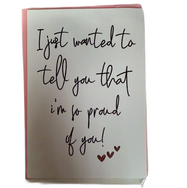 I just wanted to tell you that.. Card