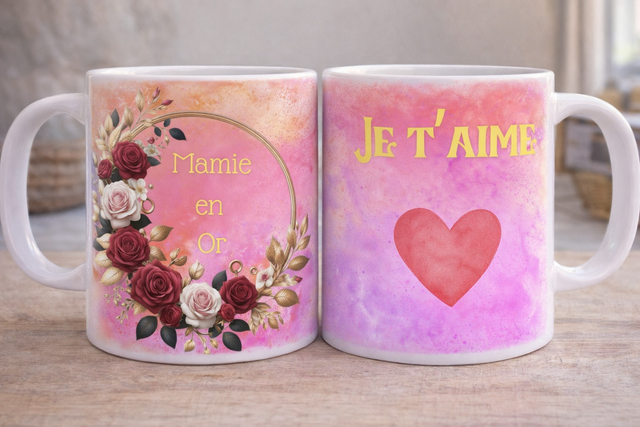 ☕ Mug “Mamie en Or”