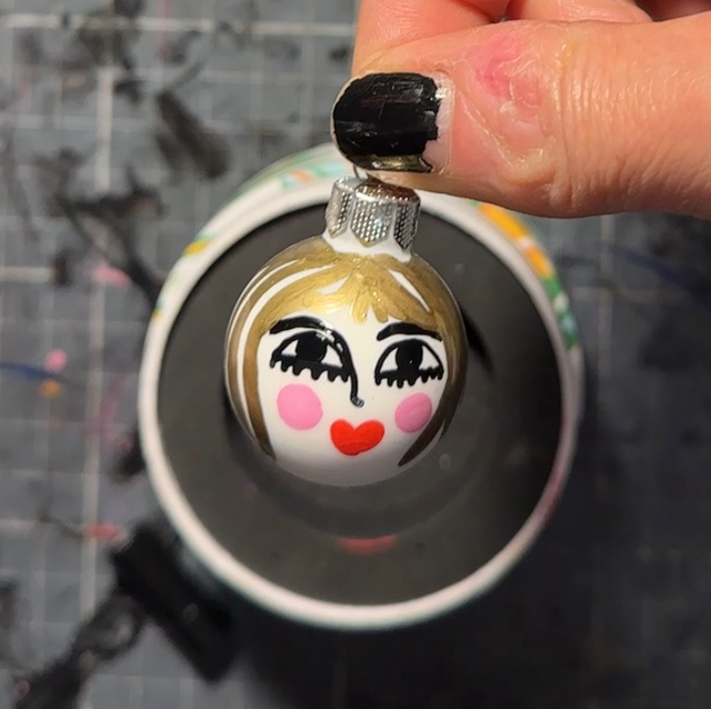 Mini handpainted baubles