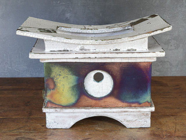 Raku Ikebana Vase No 2