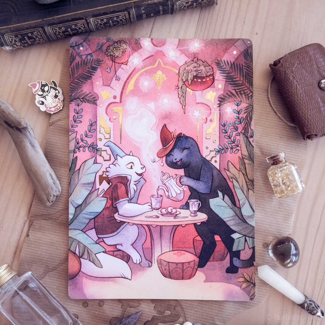 Print doré - Thé à deux