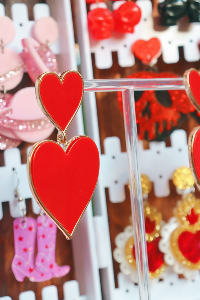 Boucles d'oreille • Double hearts