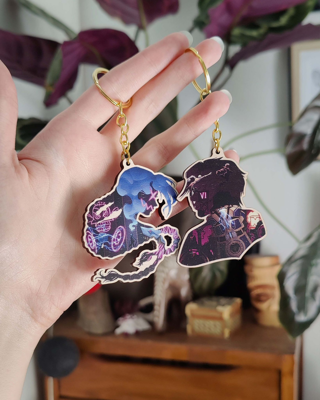 Porte-clé silhouette Vi