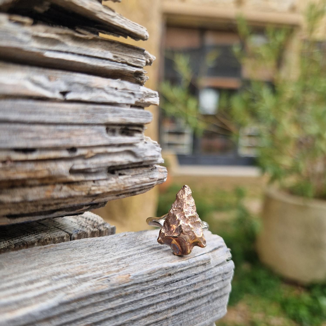 Bague pointe de flèche 