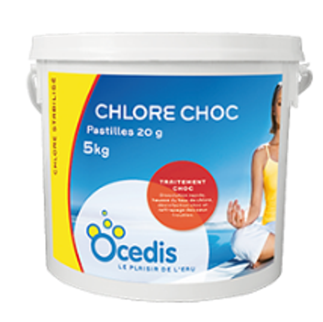 Chlore choc pastilles 20g 5Kg