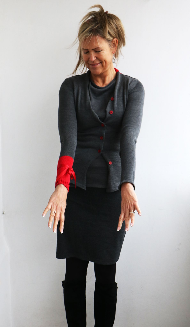 set, skirt + top + jacket