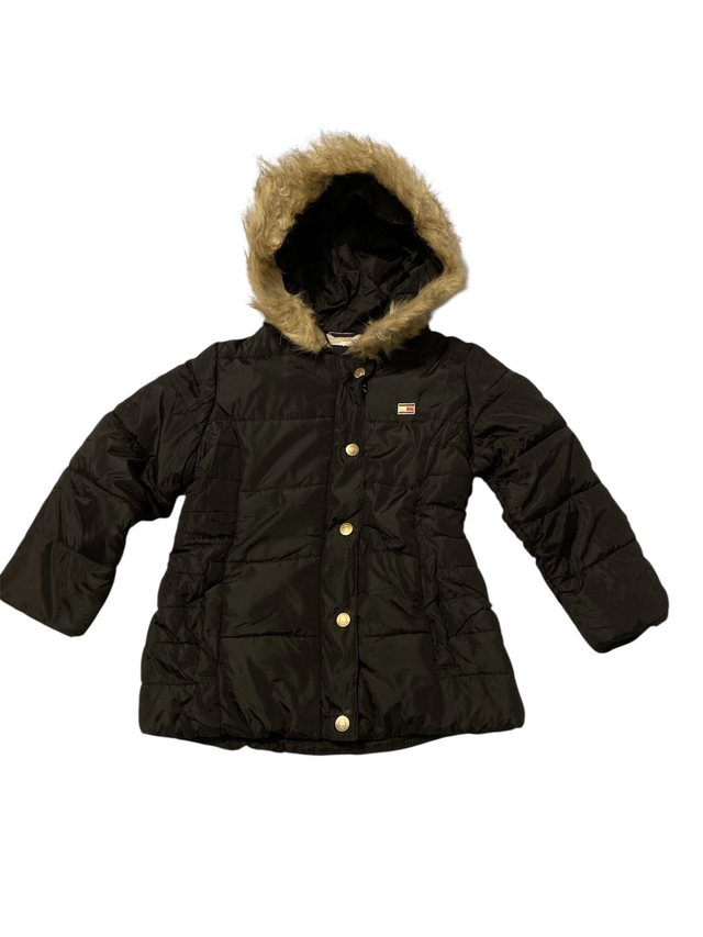 Manteau d’hiver Tommy Hilfiger pour enfant avec capuche