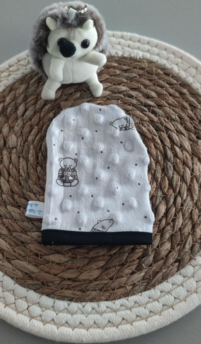 Gant petit minky ours