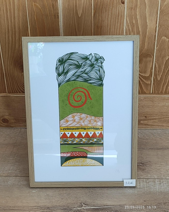 Cadre &quot;Totem Spirale&quot;