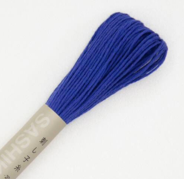 Fil sashiko Bleu roi 20 M
