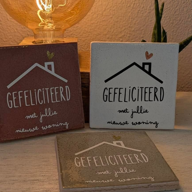 Tegeltje nieuwe woning