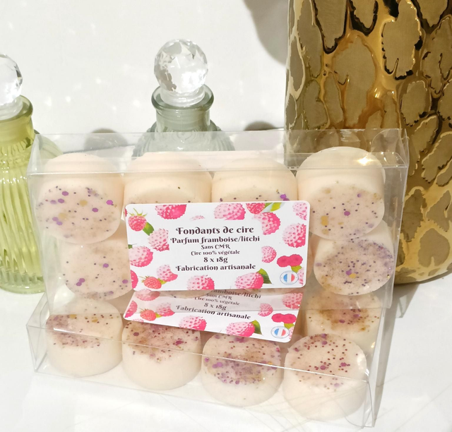 Fondants parfumés framboise/litchi