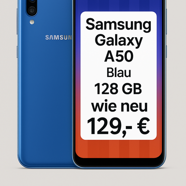 📱 Samsung Galaxy A50 – 128 GB – Blau (wie neu)