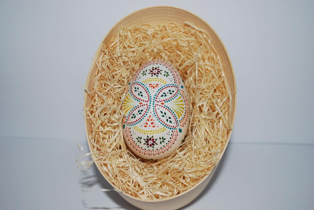 1-er Set Gänseei Wachs-Bossier-Technik 