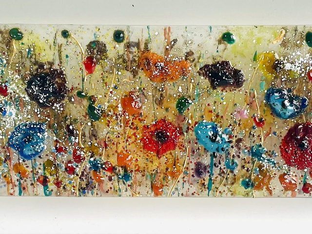 Bloem Paneel - Kleurige wilde bloemen #1