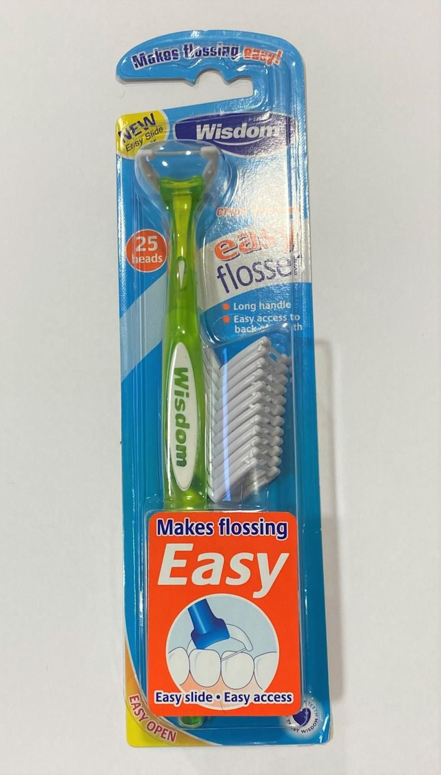 Wisdom Easy Flossers Green (X 25 Heads)