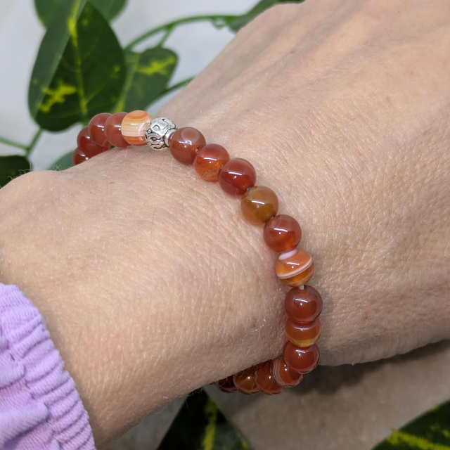 Bracelet "Cornaline" 6mm BR-011