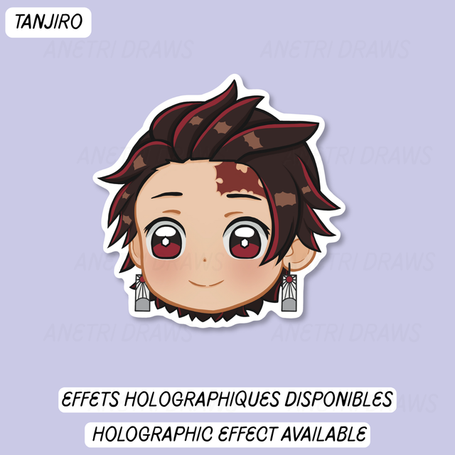Sticker visage mignon Demon Slayer | Tanjiro KAMADO