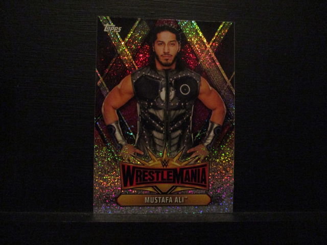 Mustafa Ali - Champions Wrestlemania Original Trading Card #WM-38
