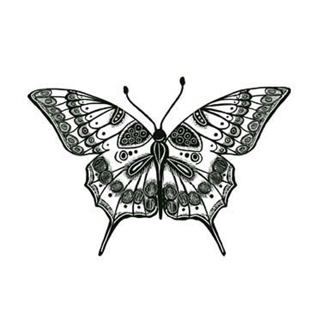 Stempel Schmetterling Faye 4x6cm