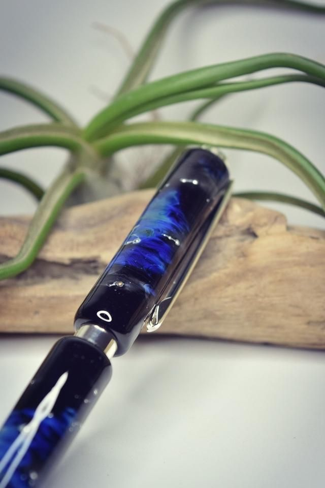 STYLO A BILLE FIL D'ARGENT MONTURE ARGENT 