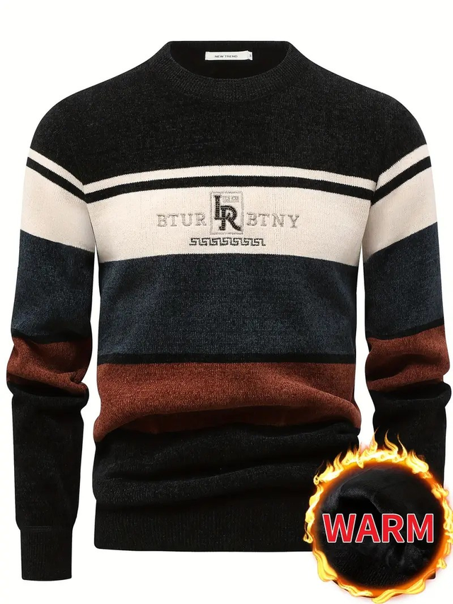 Men's Genghis Thermal Fleece-Lined Casual Sweater