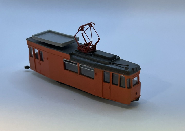 Straßenbahn Arteitstriebwagen ATW Halle  TTm 1:120 Motoriesiert