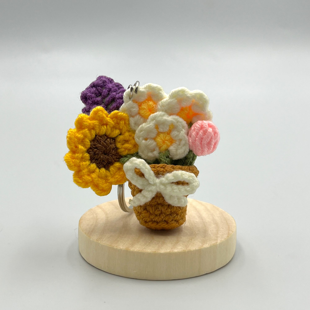 Porte clé Mini Bouquet Fleuri