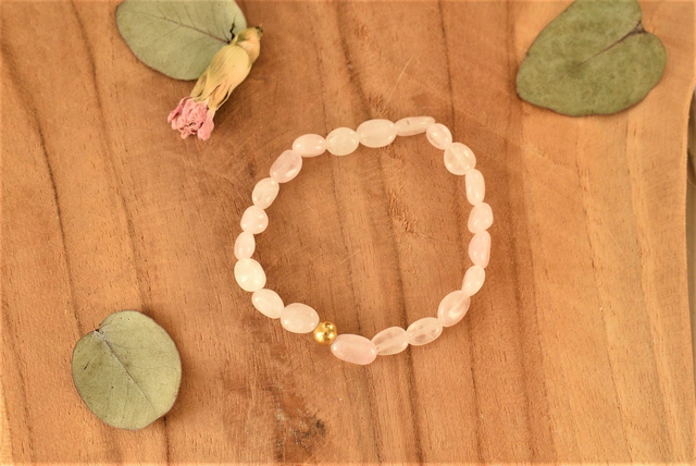 Bracelet Astéria Quartz rose - Amour