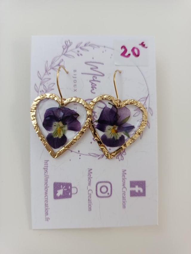 Modèle unique - Coeurs &amp; pensées - Violet