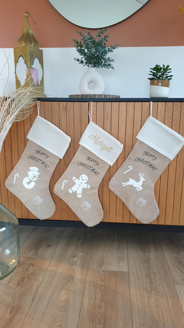 Botte de Noël BONHOMME DE NEIGE