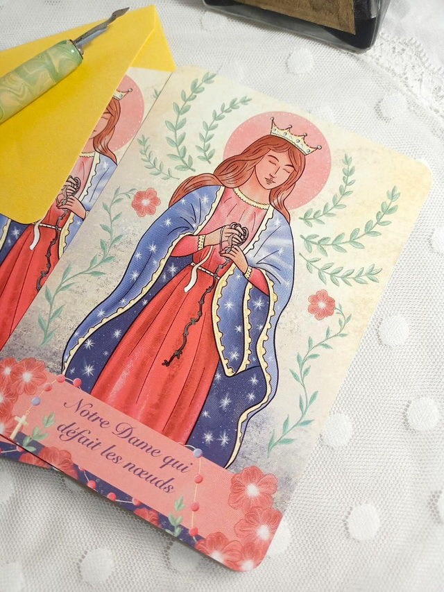 Carte Notre-Dame qui défait les noeuds