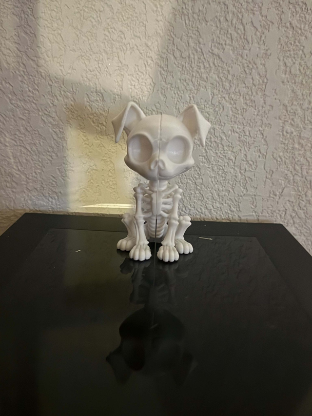 Chien squelette décoratif