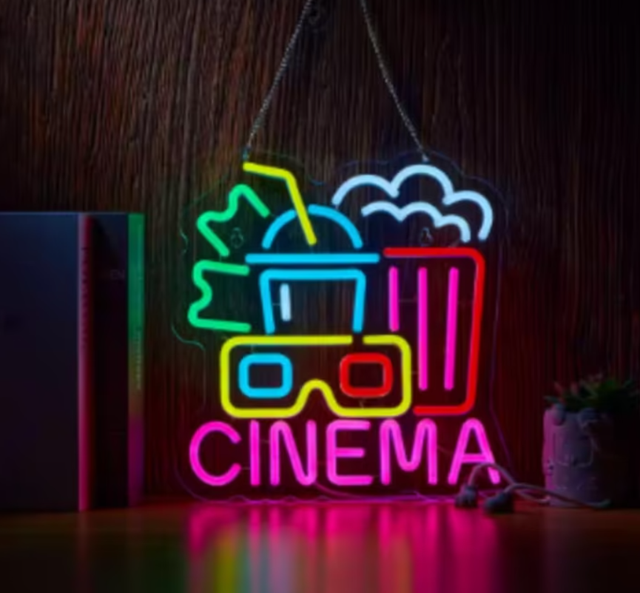 LED lamp neon stijl Cinema (39.3x30cm)
