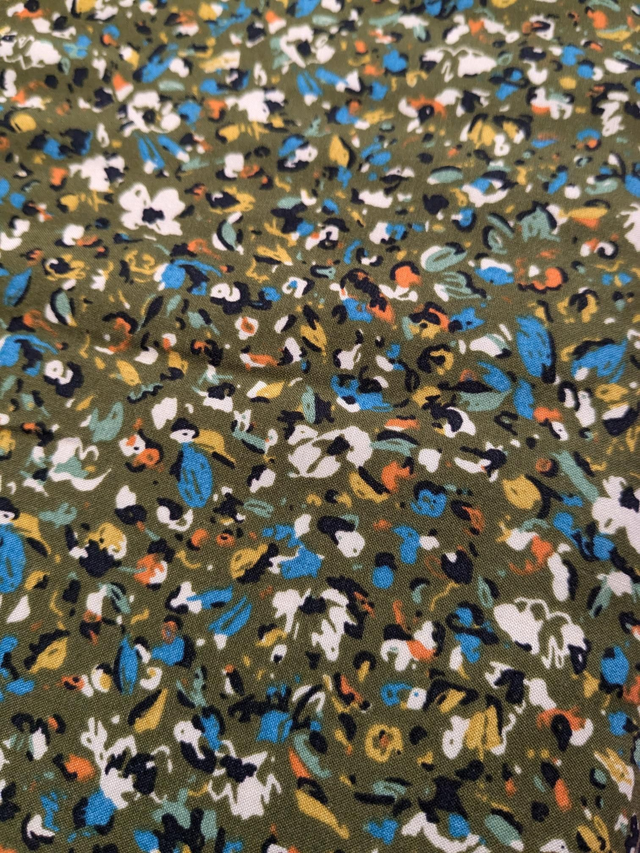 Moss Green Speckled Viscose