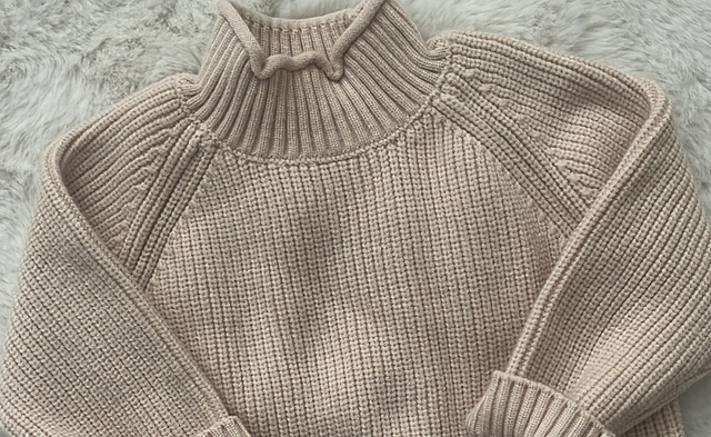 Tan chunky sweater 3-6months 