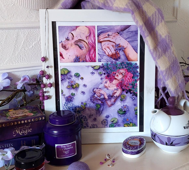 Print Baignée de Mauve