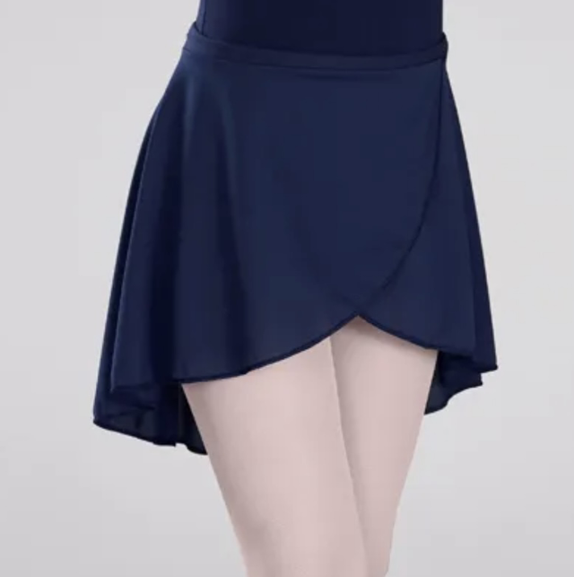 Regulation wrap navy skirt 