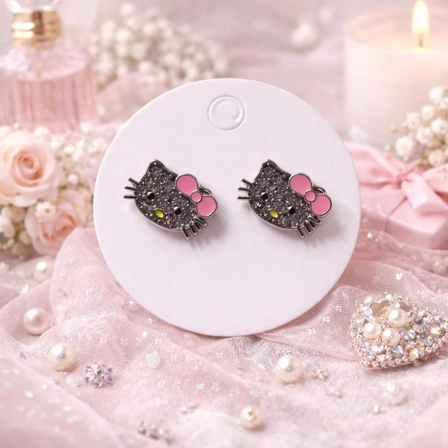 Hello Kitty - Boucle d'oreille strass 