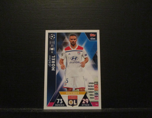 Jeremy Morel - UEFA Champions League Match Attax 2018/19 Original Trading Card #312